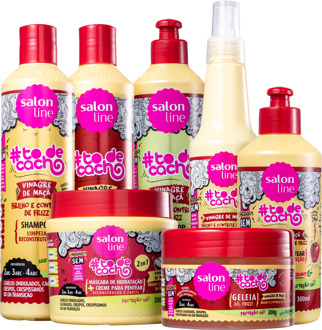 Moda Kit Vinagre de Maçã #todecacho 4 produtos Salon Line