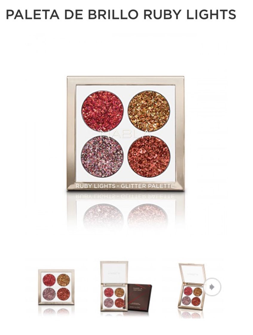 Moda Ruby Lights Glitter Palette - NABLA Cosmetics