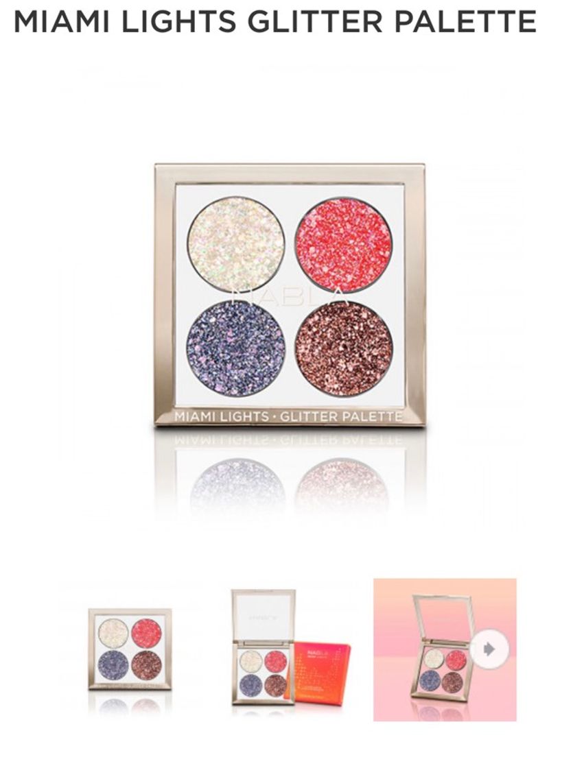 Moda Miami Lights Glitter Palette - NABLA Cosmetics