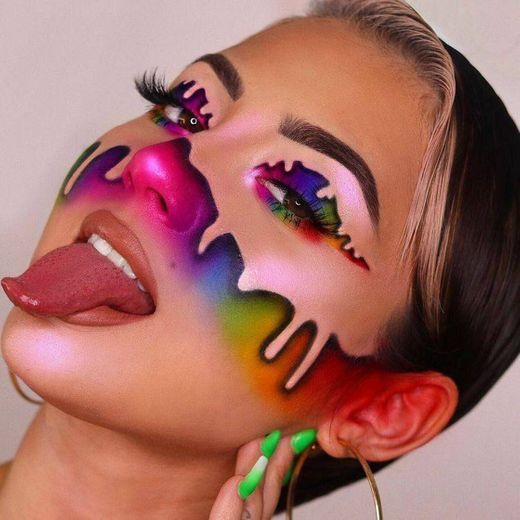 Maquiagem arco-íris 🌈
