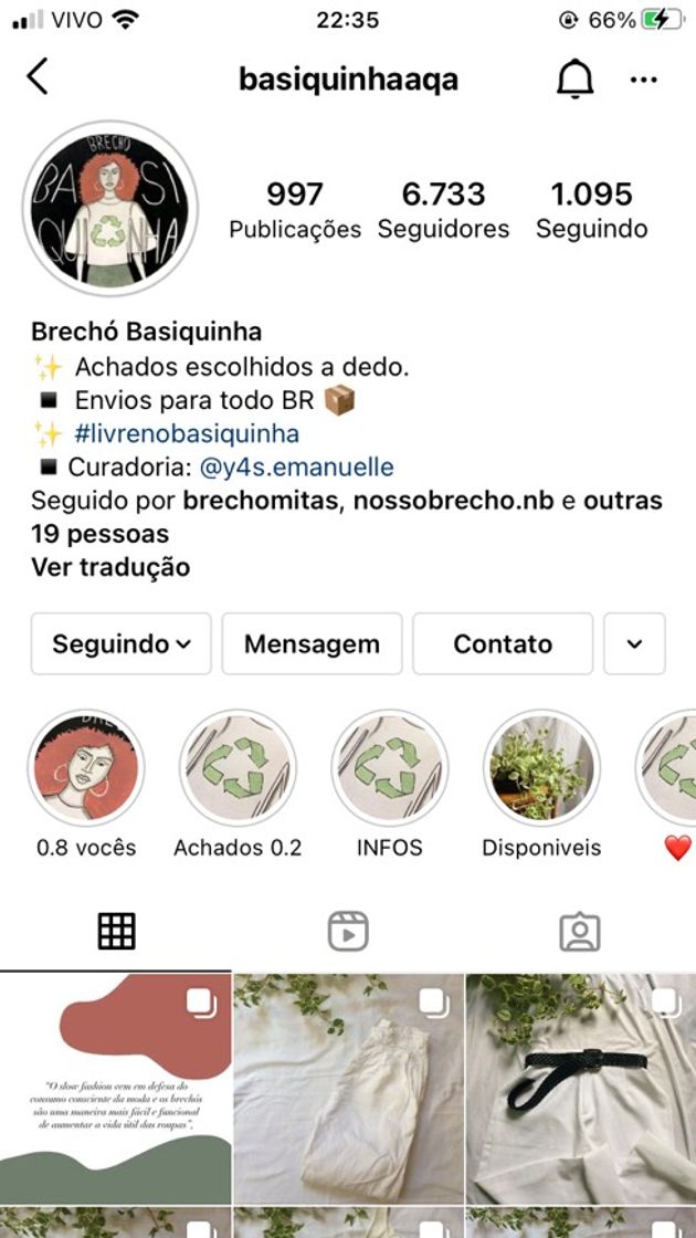 Moda Brechó Basiquinha 