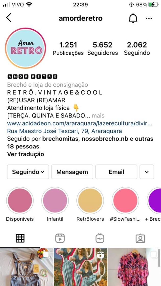 Moda Brechó Amor Retrô ❤️