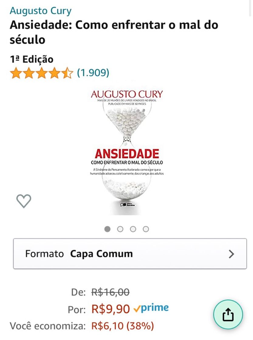 Fashion Livro sobre ansiedade na promoção 