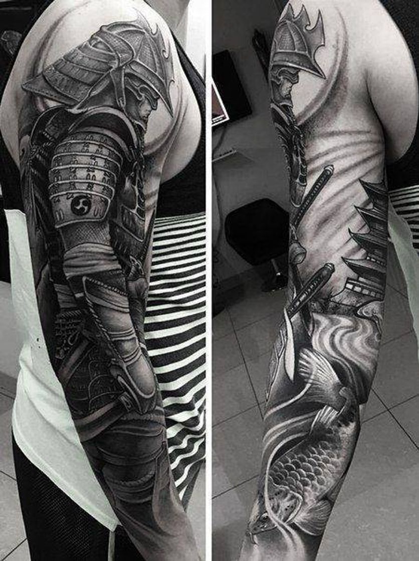 Fashion Tatuagem Samurai