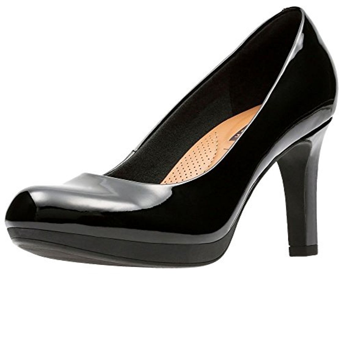 Fashion Clarks Adriel Viola, Zapatos de Tacón Mujer, Negro