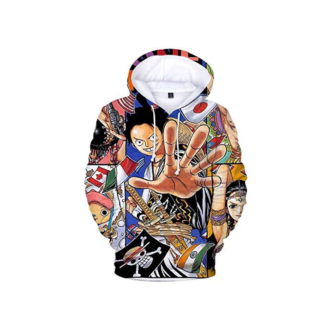 Fashion Zaguanxsa Sudadera Japonesa Anime 3D Impresión One Piece Hoodie Luffy Sea Man