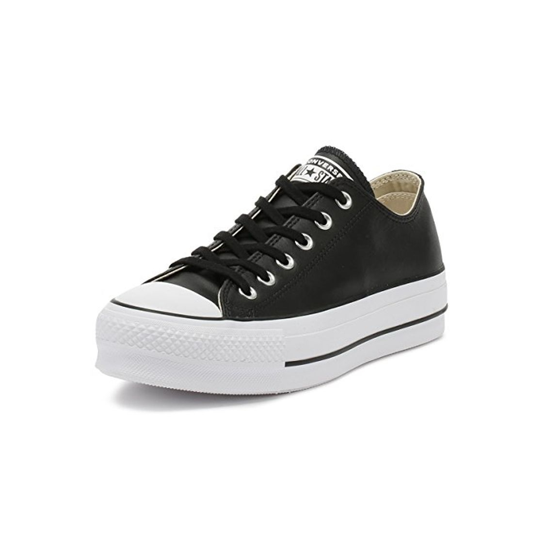 Fashion Converse Chuck Taylor CTAS Lift Clean Ox, Zapatillas para Mujer, Negro