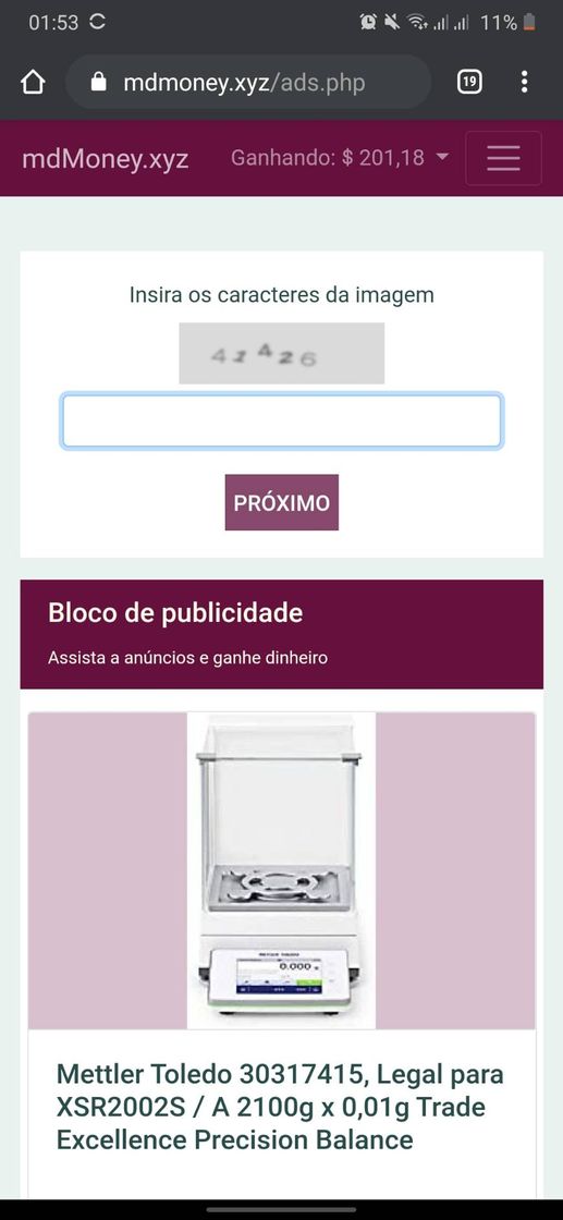 App Site que paga so por clicar no anúncio,sim so por clicar...