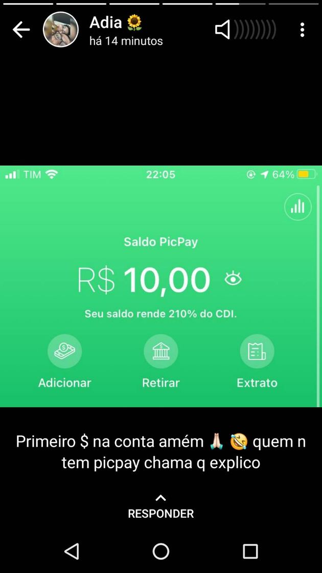 Fashion Olaaa, já viu o novo método de ganhar dinheiro pela PicPay ?