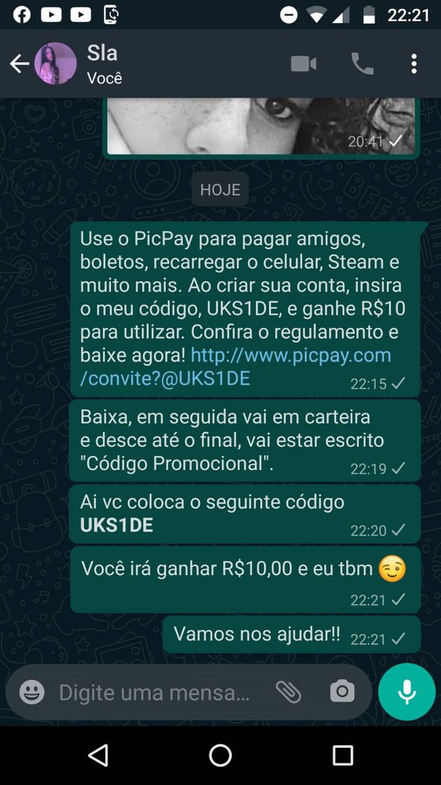 Fashion Olaaa, já viu o novo método de ganhar dinheiro pela PicPay ?