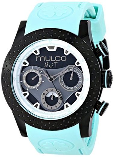 MULCO Reloj analógico unisex de cuarzo suizo azul MW5