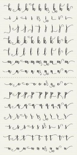 Alfabeto lettering 
