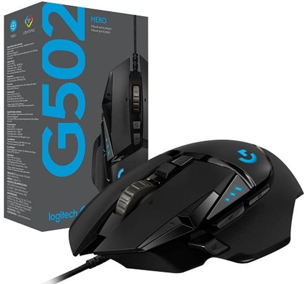 Electronic Logitech G502 Hero Ratón para Gaming con Sensor Hero