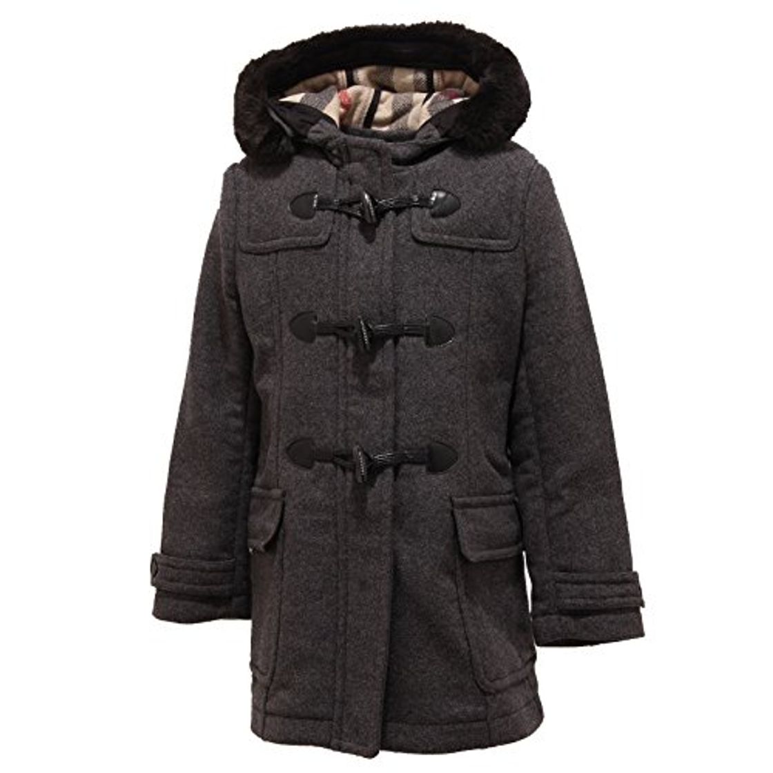 Product 1566T cappotto montgomery bimba grigio BURBERRY lana jacket coat kid [8 YEARS]