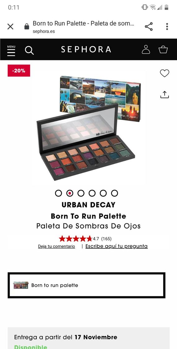 Fashion Born to Run Palette - Paleta de sombras de ojos urban decay