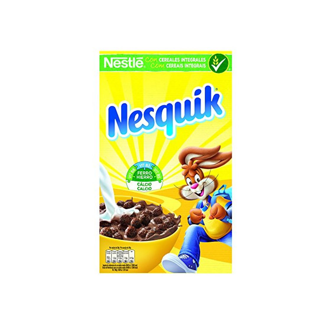 Product Nestlé Nesquik Cereales de trigo y maíz tostados al cacao