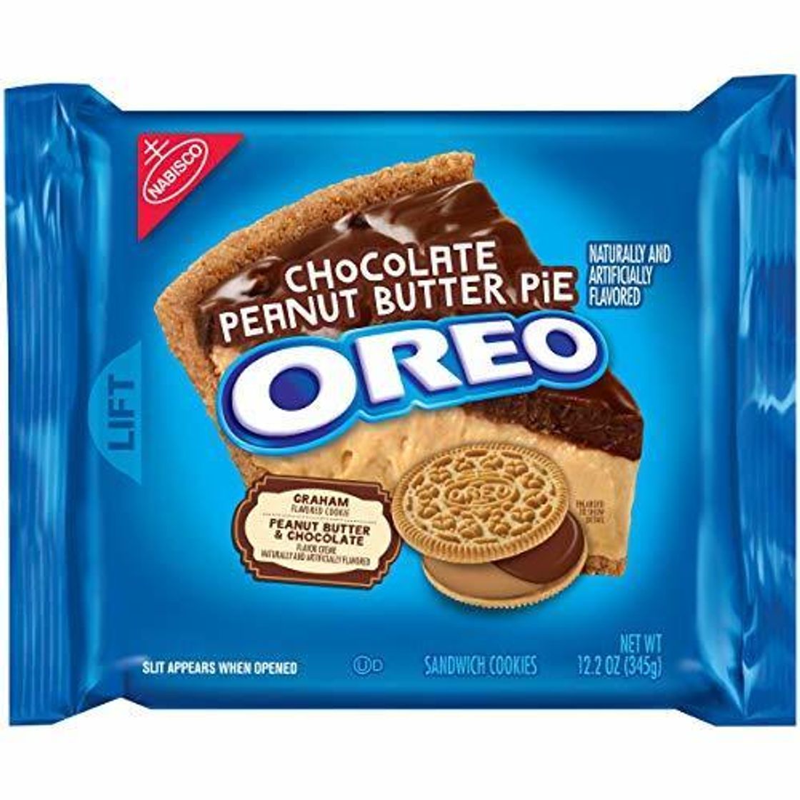 Products Oreo Chocolate Peanut Butter Pie Sandwich Cookies, 12.2oz