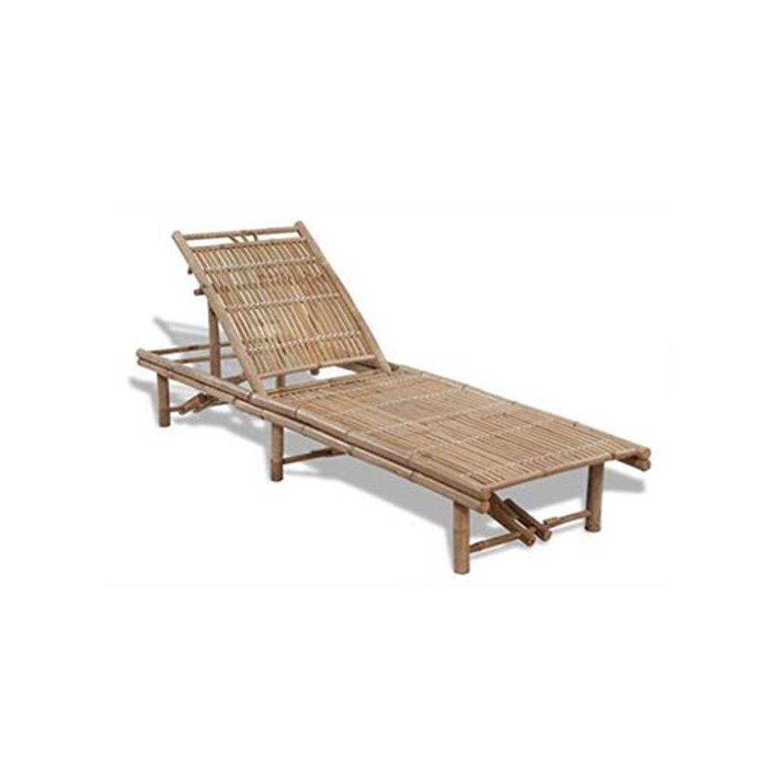 Product vidaXL Tumbona Ajustable de Jardín de Bambú Mueble Hamaca Lounger 3 Posiciones