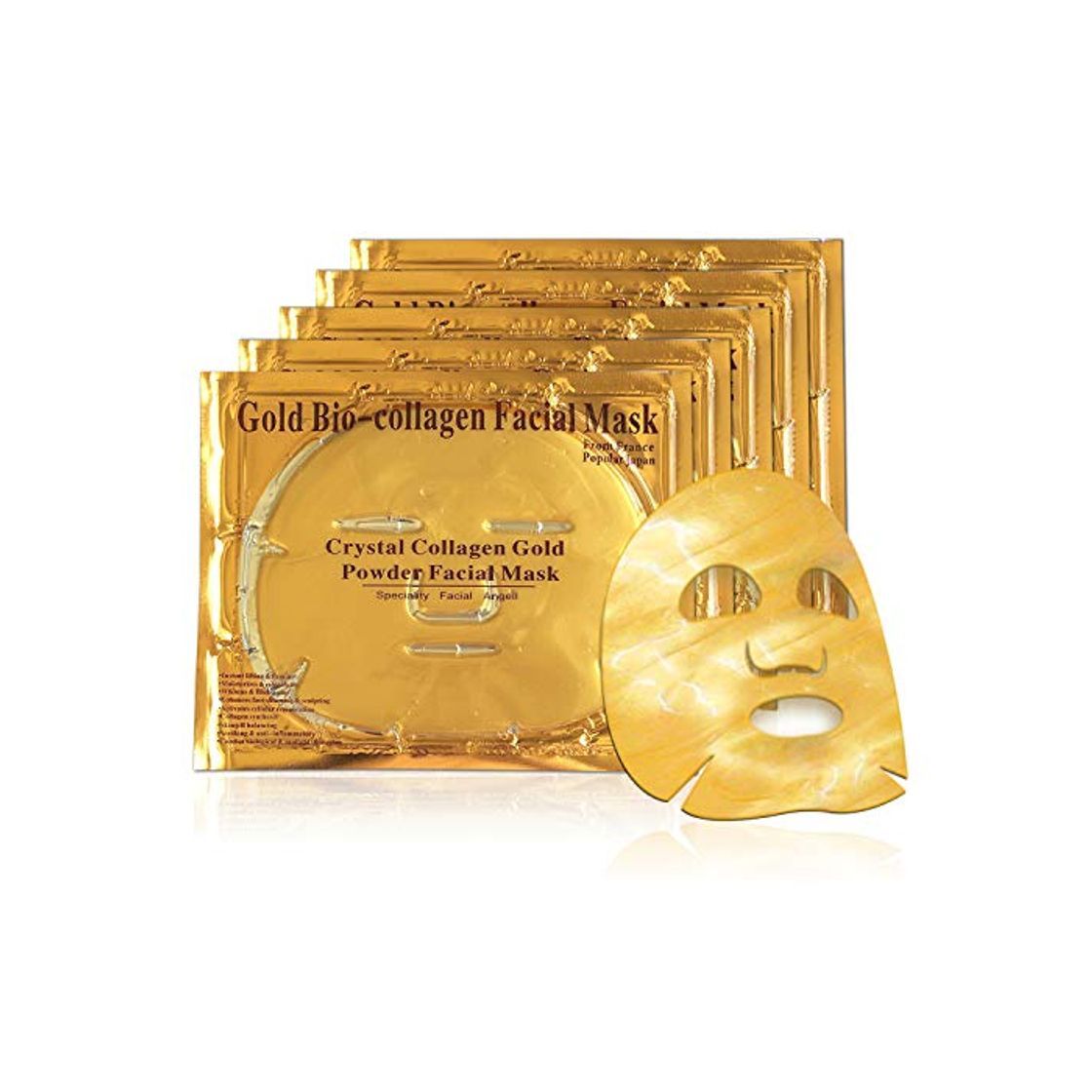 Social Mascarilla hidratante facial de oro 24k y colageno para tratamiento facial antiarrugas