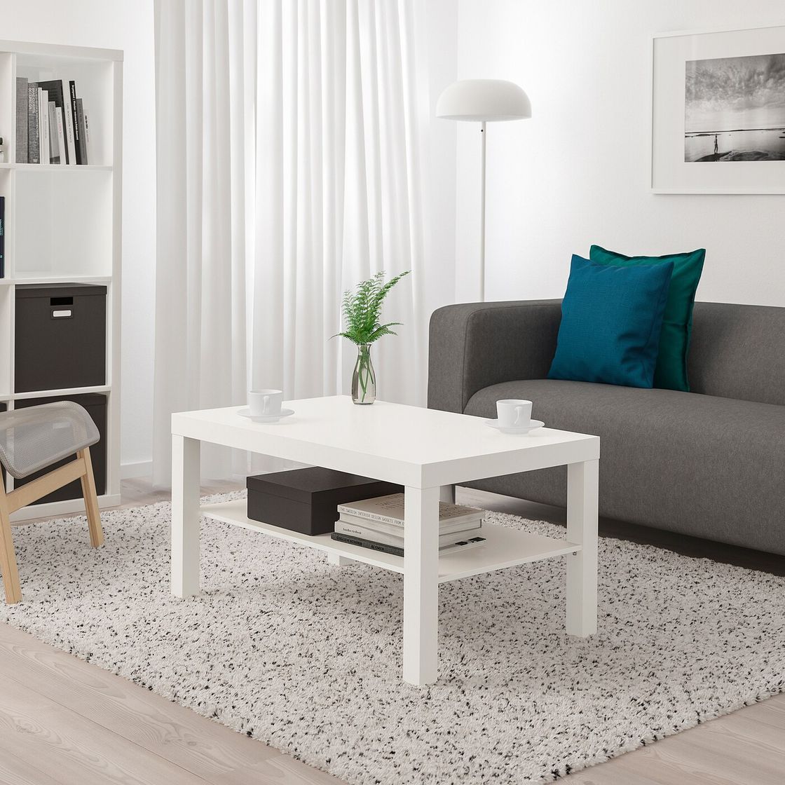 Moda LACK Mesa de centro, blanco, 90x55 cm - IKEA