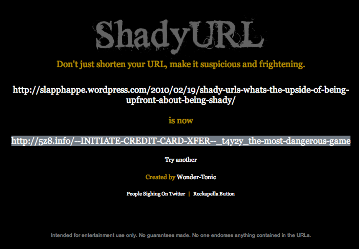 Fashion Shady url 