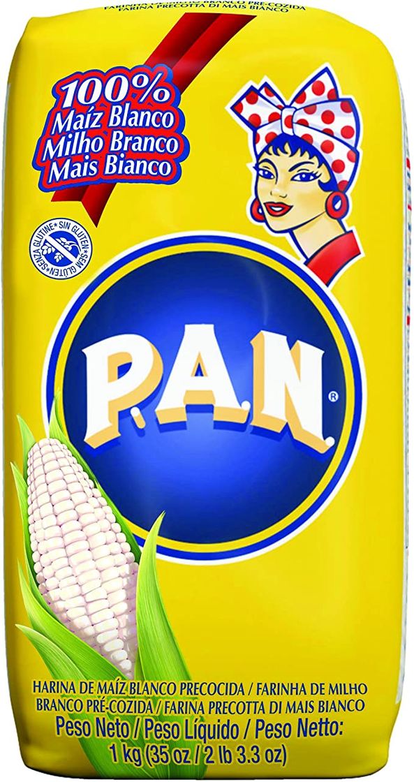 Productos PAN harina 100% maiz blanco paquete 1kg