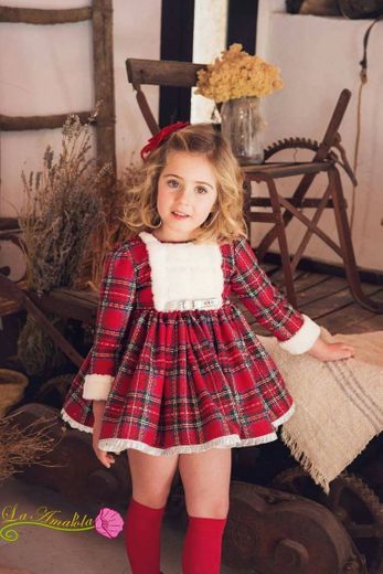 Vestidos hermosos para niñas de Navidad •