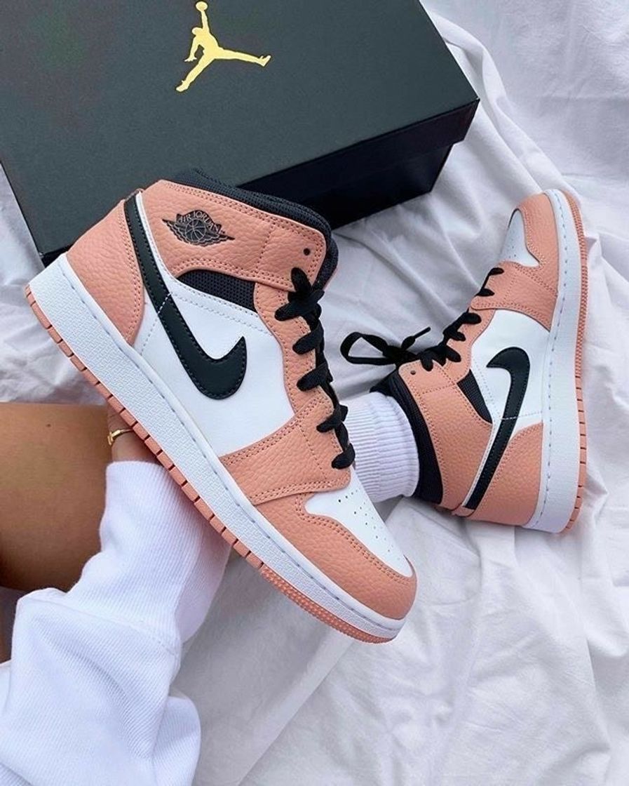 Fashion TÊNIS NIKE AIR JORDAN 1 MID PINK QUARTZ