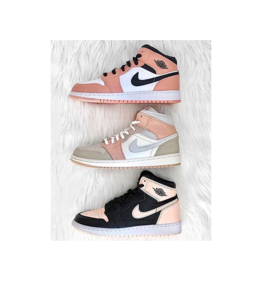 Moda TÊNIS NIKE AIR JORDAN 1 MID PINK QUARTZ