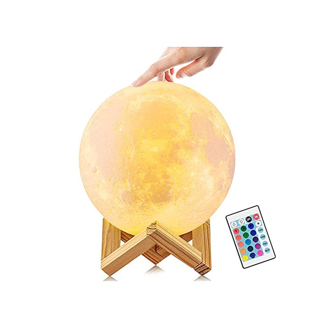 Products JORLAI Lámpara de Luna de Impresión 3D 16 Colores 5