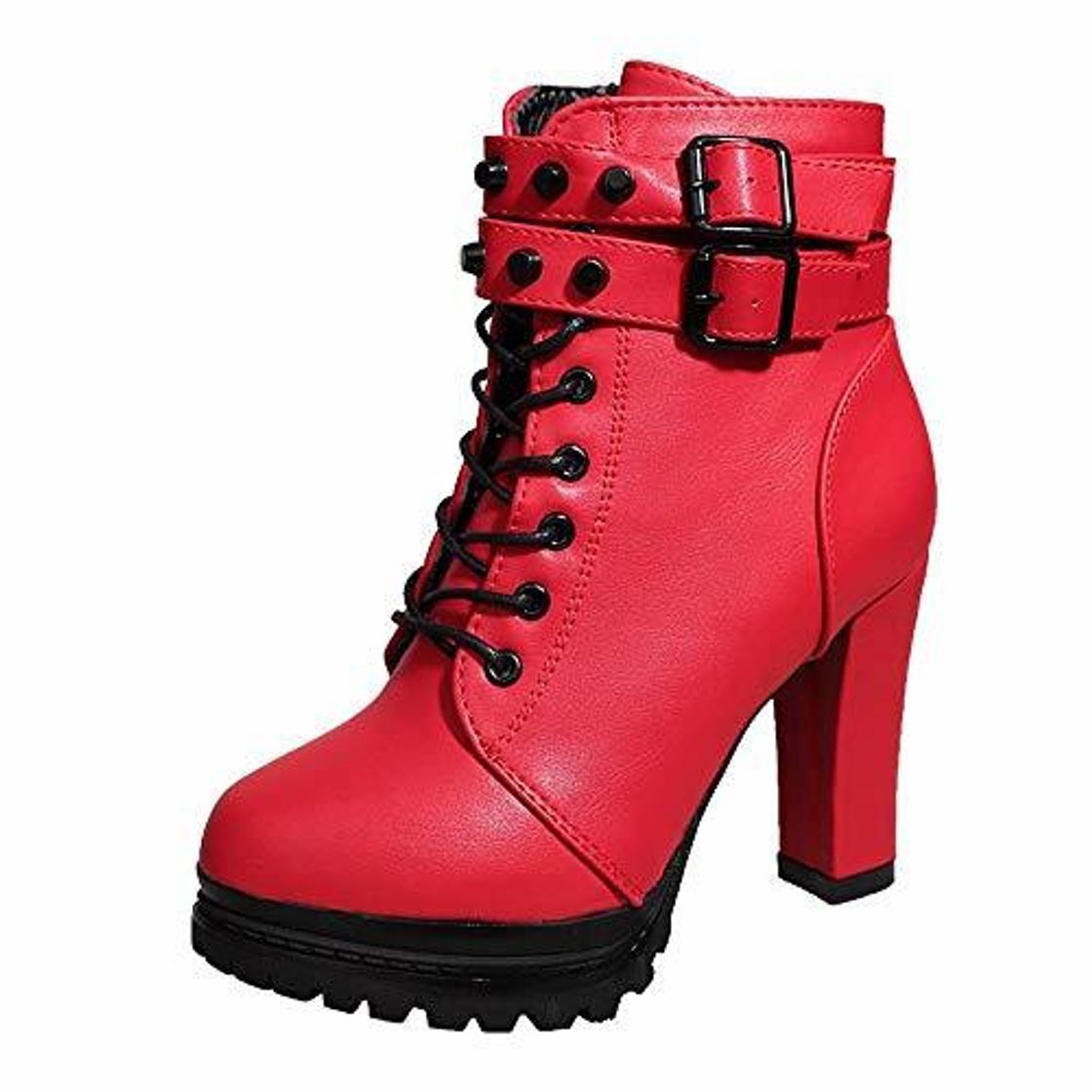 Social Logobeing Zapatos de Tacón Alto Botas Mujer Invierno Martain Boot Zapatos con