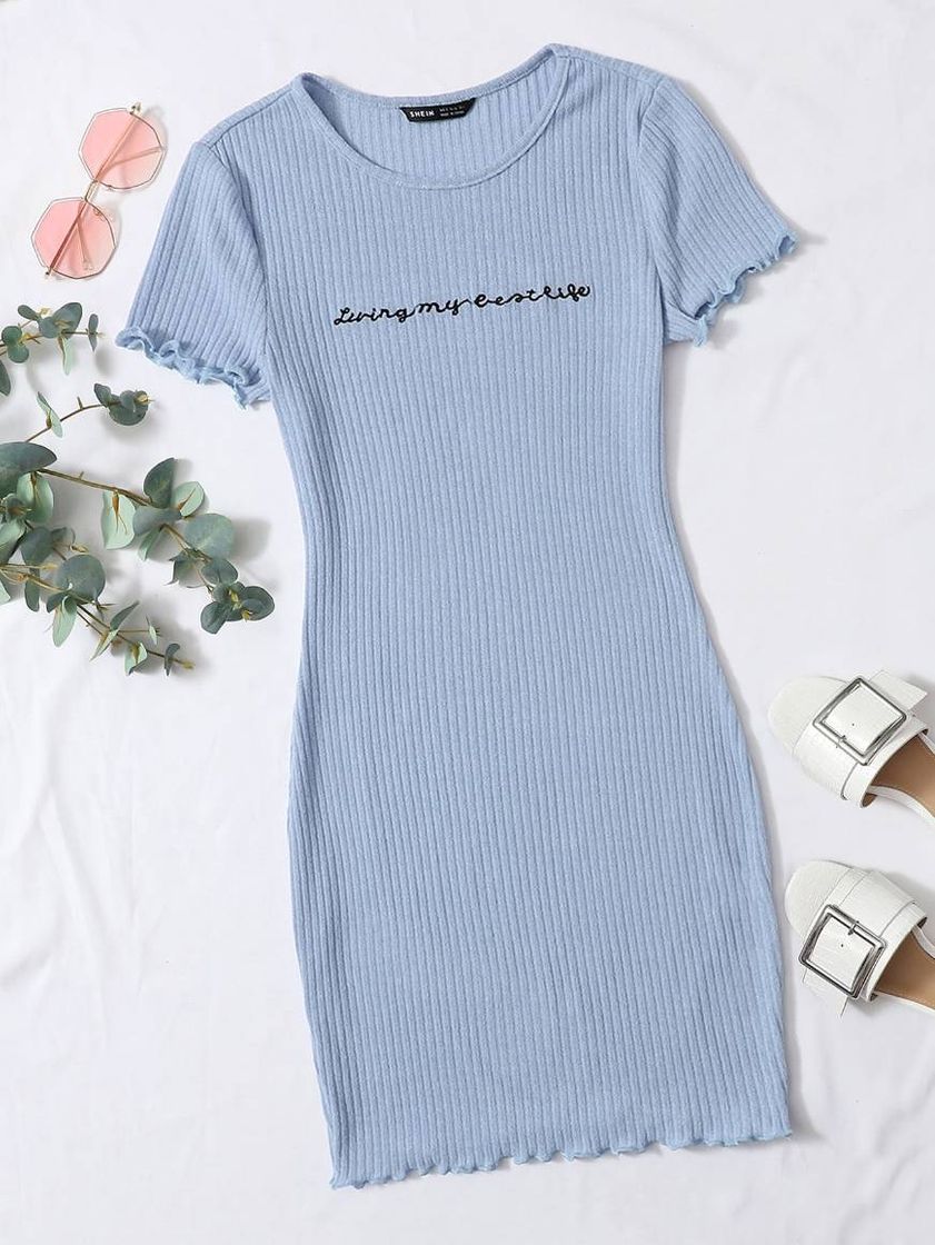 Fashion Vestido Básico azul BB | SHEIN USA