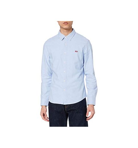 Levi's LS Battery Hm Shirt Slim Camisa, Blue