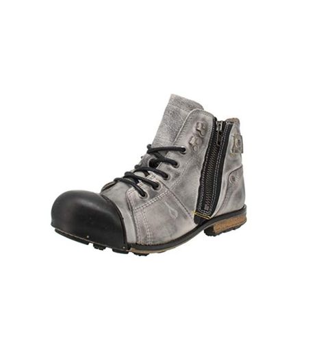 Yellow Cab Industrial M, Botas de Motorista Hombre, Verde