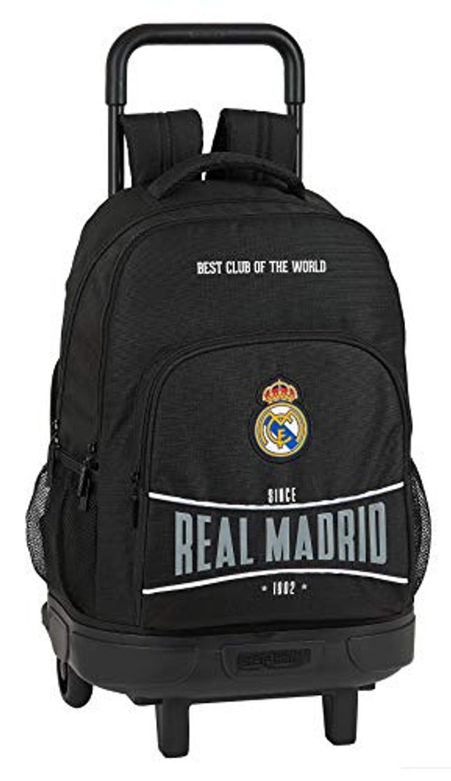 Producto Mochila Safta Escolar con Carro Incluido y Espalada Acolchada de Real Madrid 1902