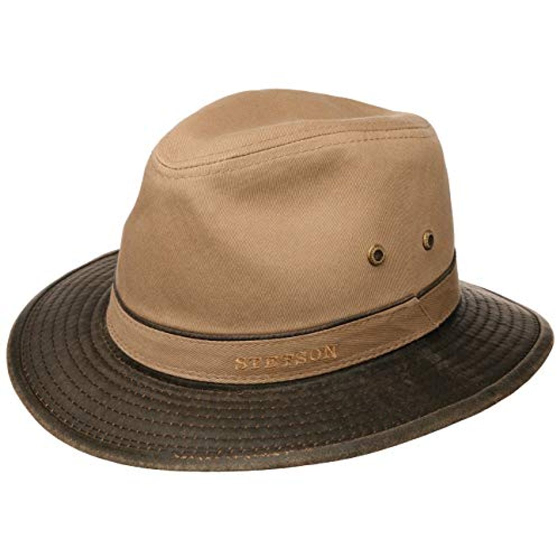 Fashion Stetson Sombrero de Algodón Anti UV Hombre - Sol Verano Primavera/Verano -