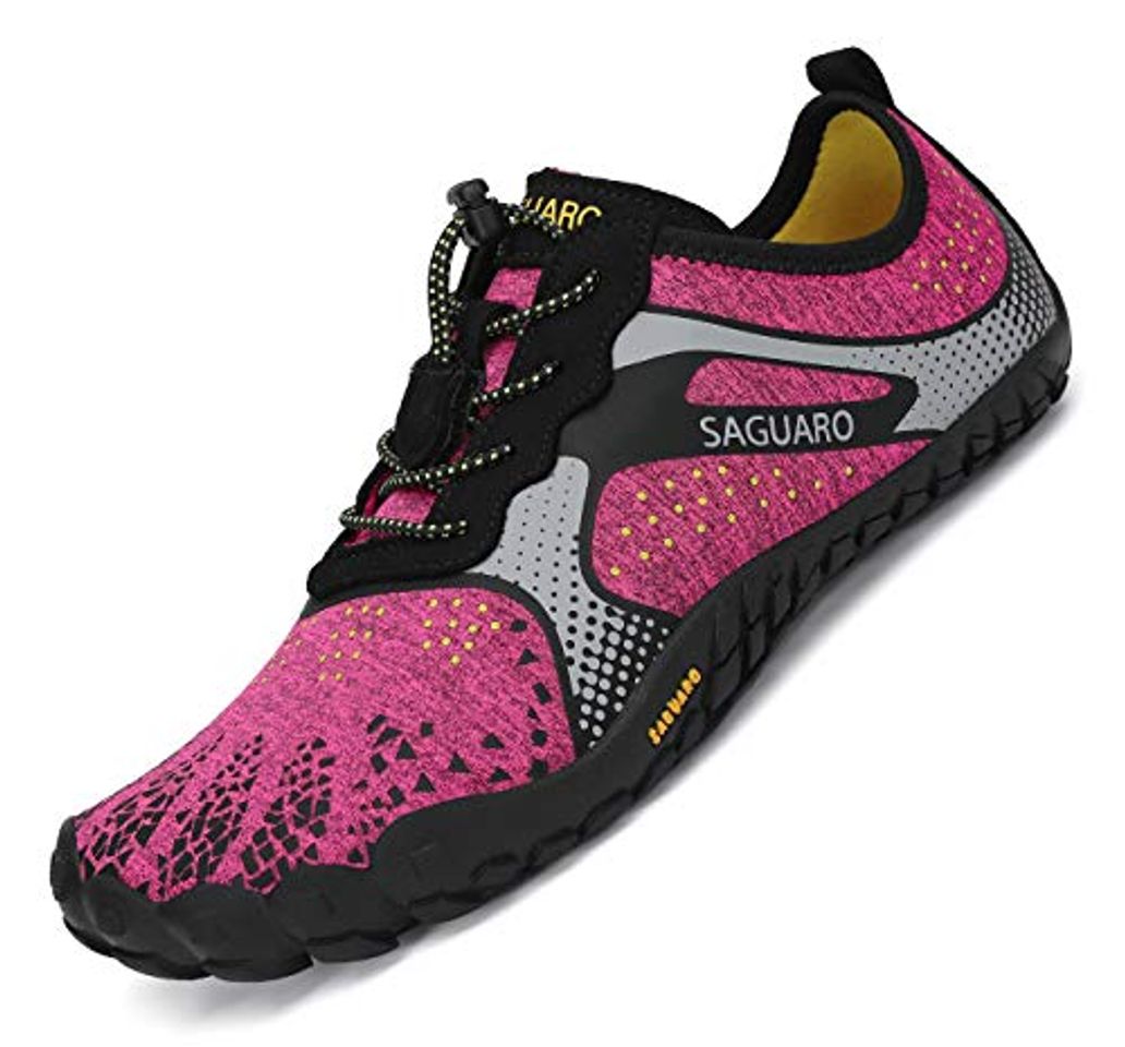 Moda SAGUARO Mujer Barefoot Zapatillas de Trail Running Minimalistas Zapatillas de Deporte Fitness