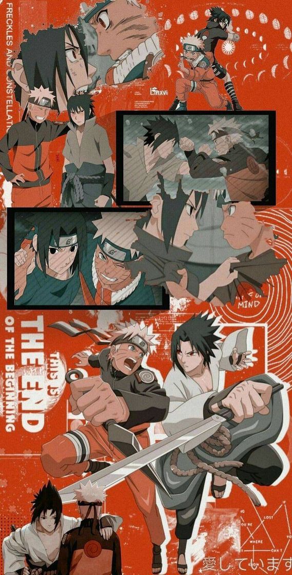 Moda Naruto e Sasuke 🧡🖤