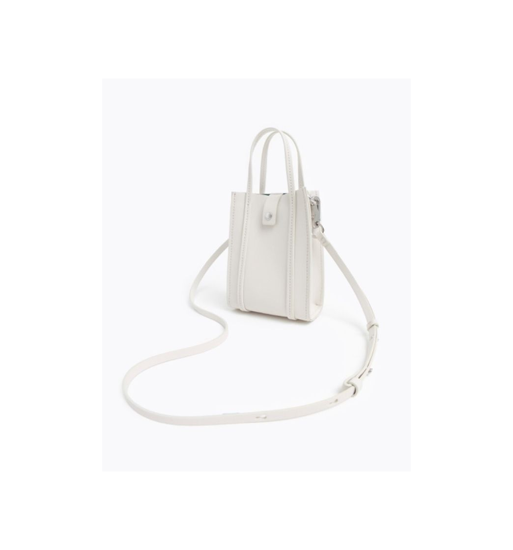 Product Minibolso piel blanco