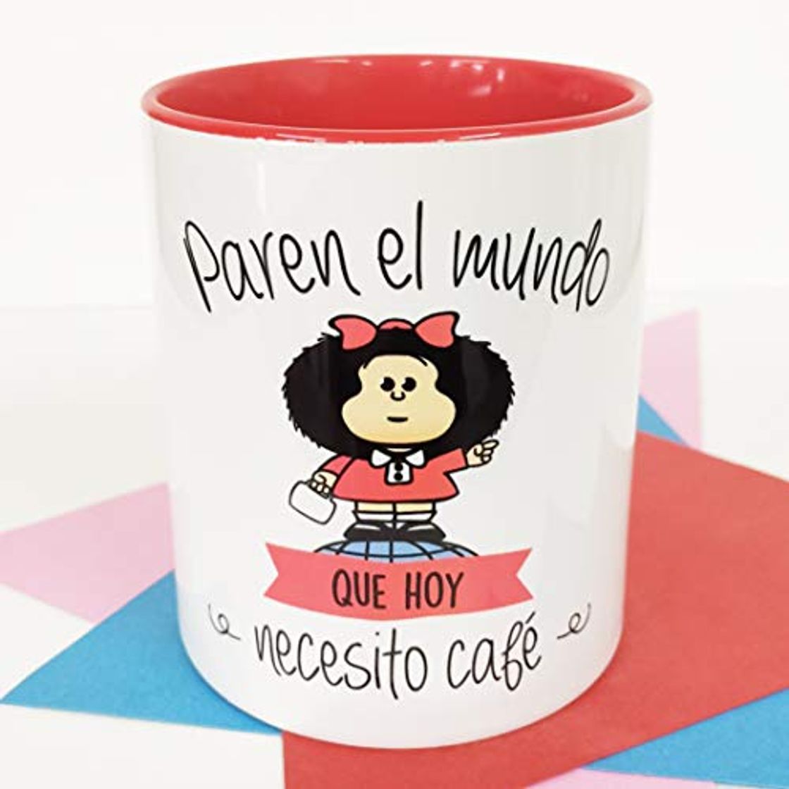 Home La Mente es Maravillosa - Taza con Frase y dibujo. Regalo original