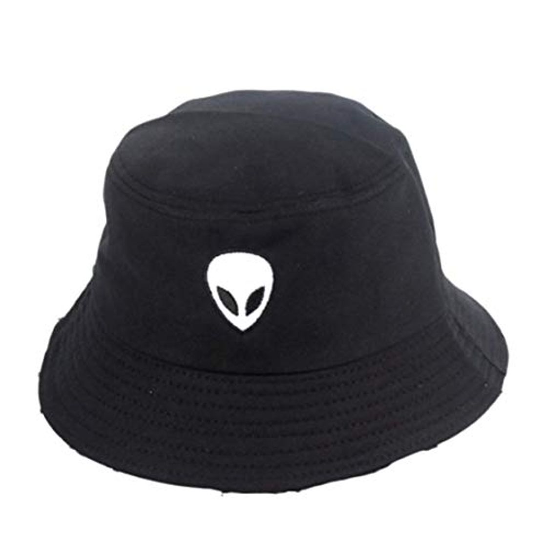 Fashion temeizimao Amistoso Blanco y Negro Resistente Alien Cubo Gorro Unisex Tapas Cadera