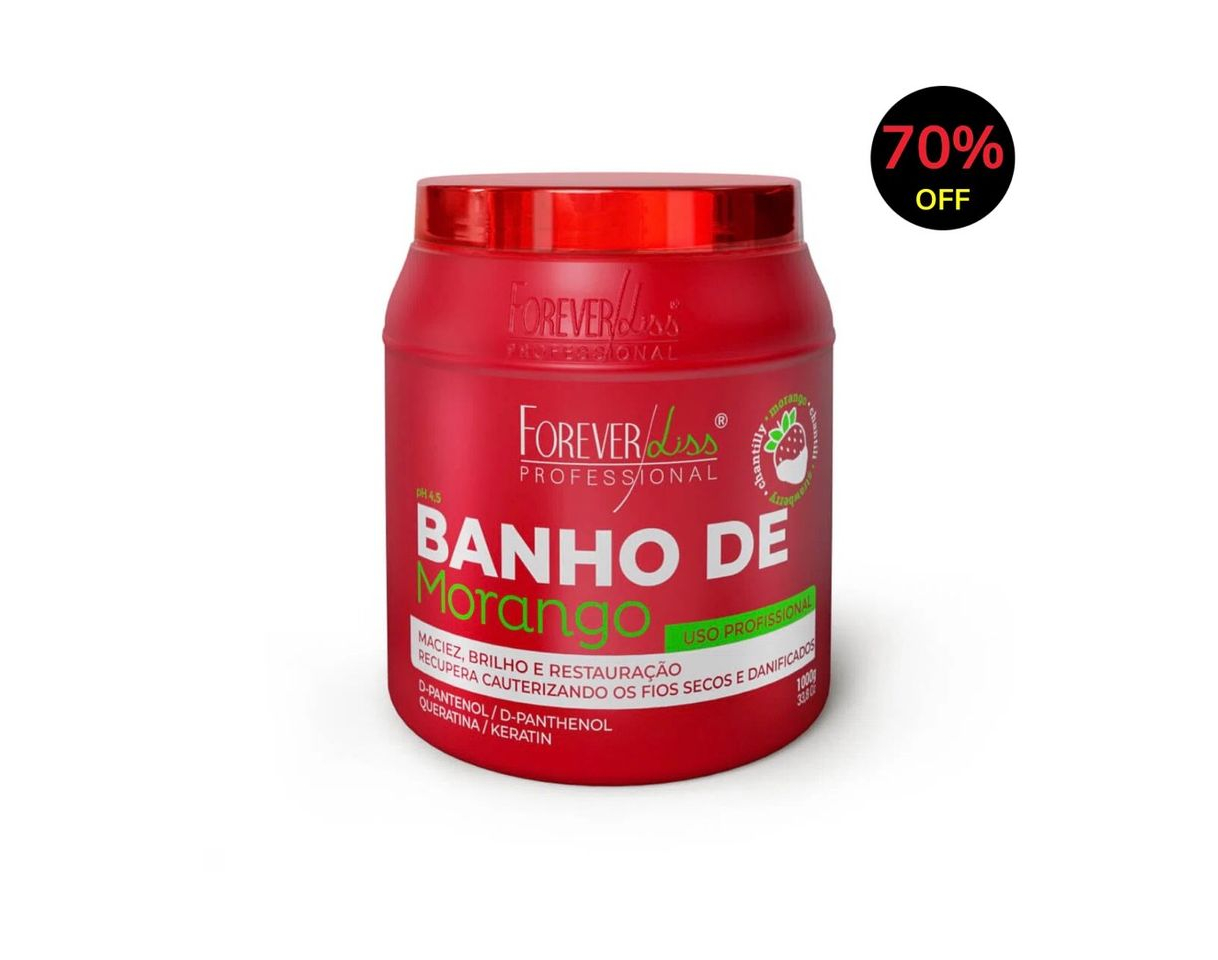 Producto Máscara Banho de Verniz Morango 1Kg - Forever Liss