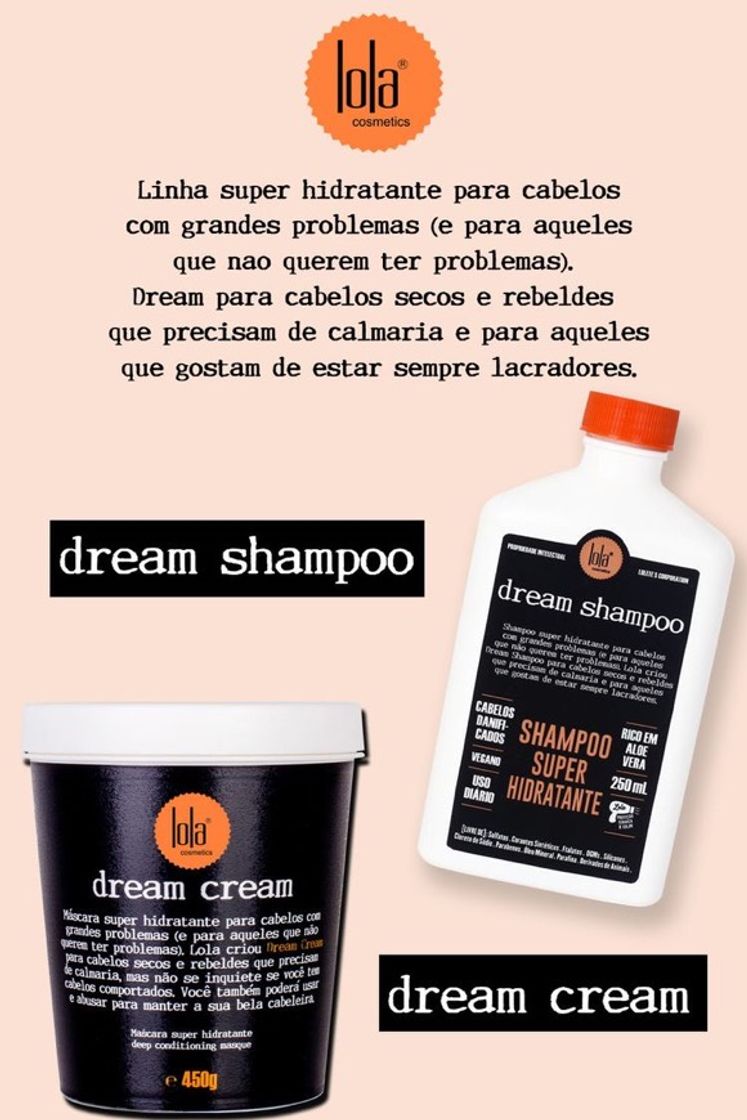 Producto LOLA COSMETICS Dream Cream - MÁSCARA 200G