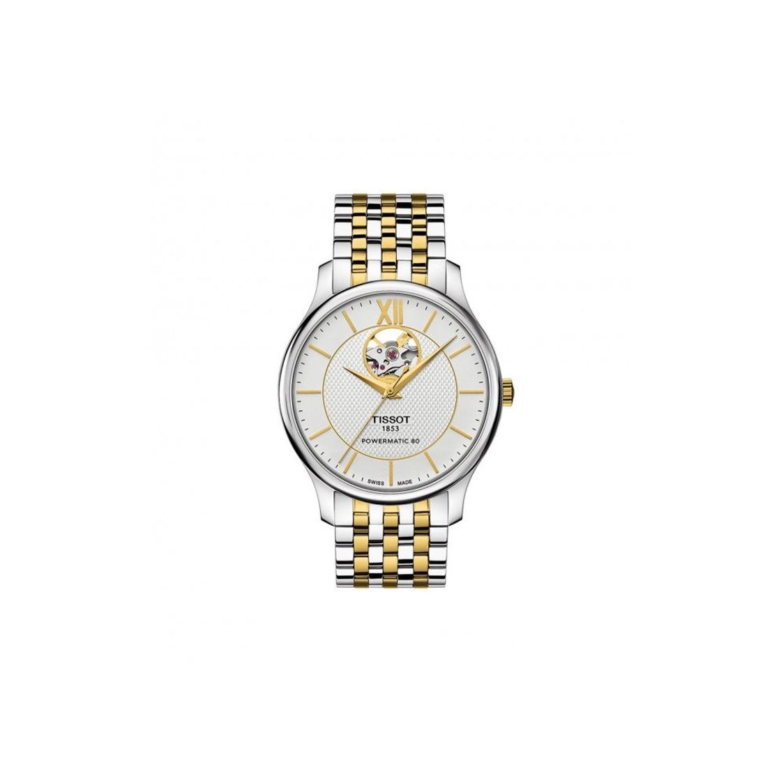 Fashion Tissot Tradition Powermatic 80 Open Heart 