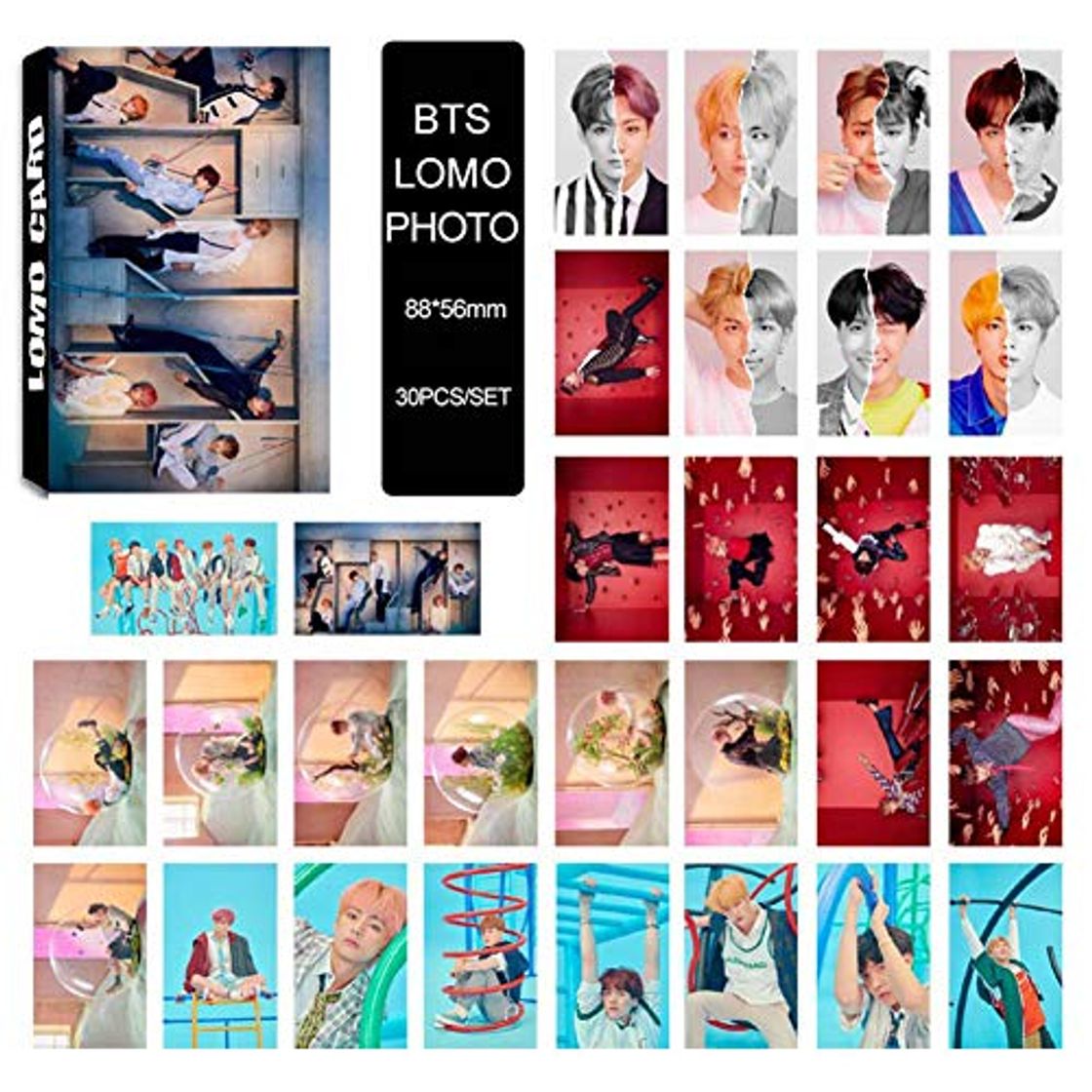 Product 30 PCS/Set BTS Mini Lomo Cards, Kpop Bangtan Boys Jungkook, Jimin, V,