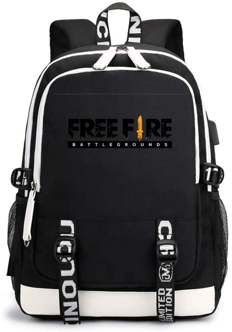 Fashion Zkfkgjelgd Free Fire Bolsa Bolsa de Moda de la Escuela Mochila Salvaje