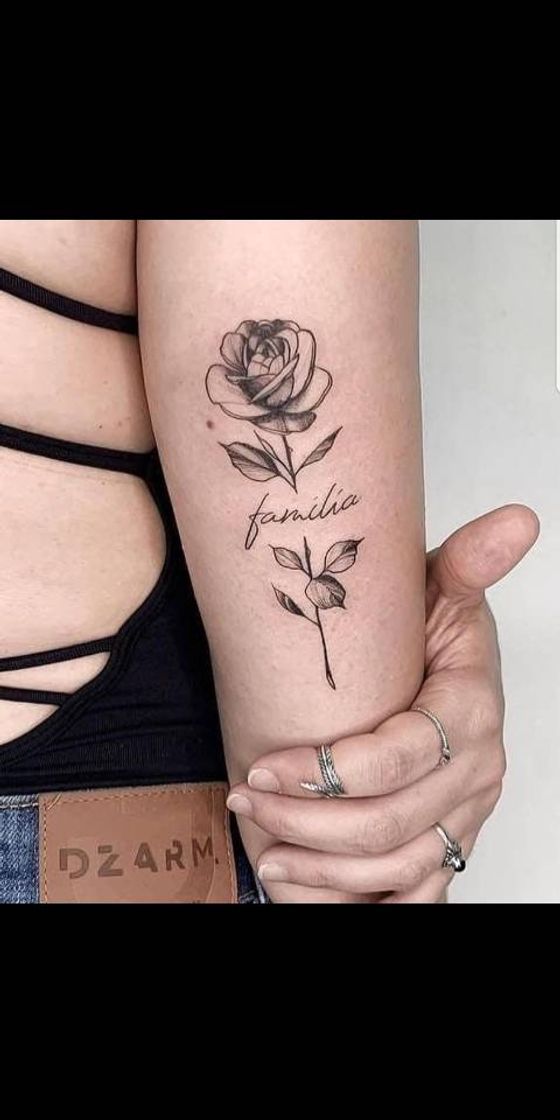 Fashion Tatuagem flor