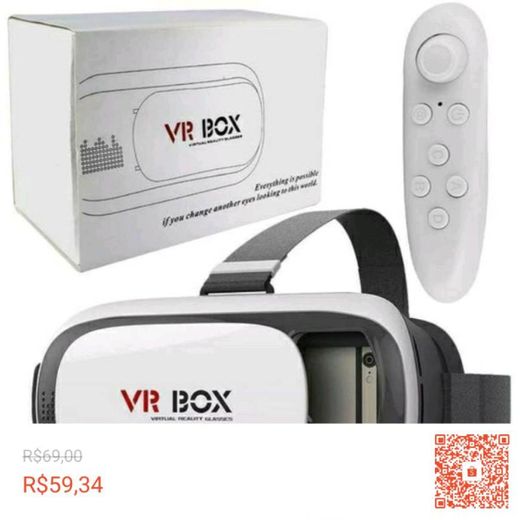 Confira Óculos VR Box Realidade Virtual RV 3D + Controle Blu