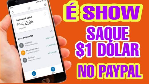 Como ganhar 1$ dólar rápido e fácil no PayPal 💸🚀