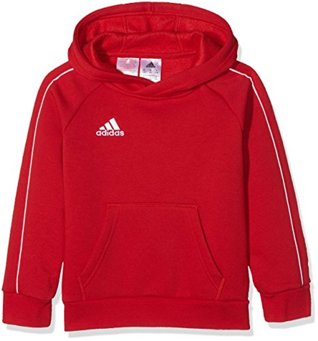 Social adidas Core18 Hoody Sudadera con Capucha, Unisex Niños, Rojo
